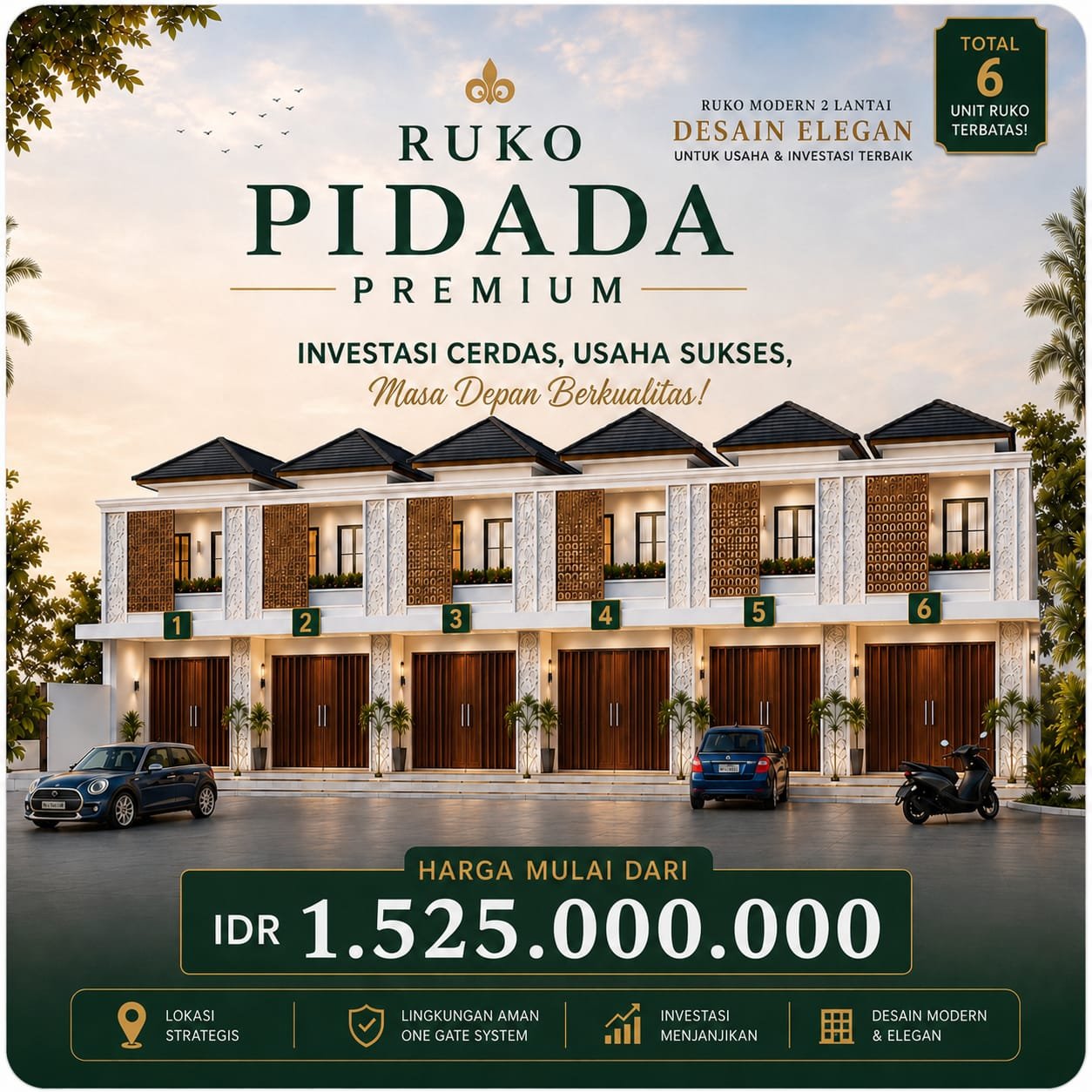 Ruko Dijual di Pidada Denpasar: Pusat Usaha Strategis 2 Lantai - foto 2