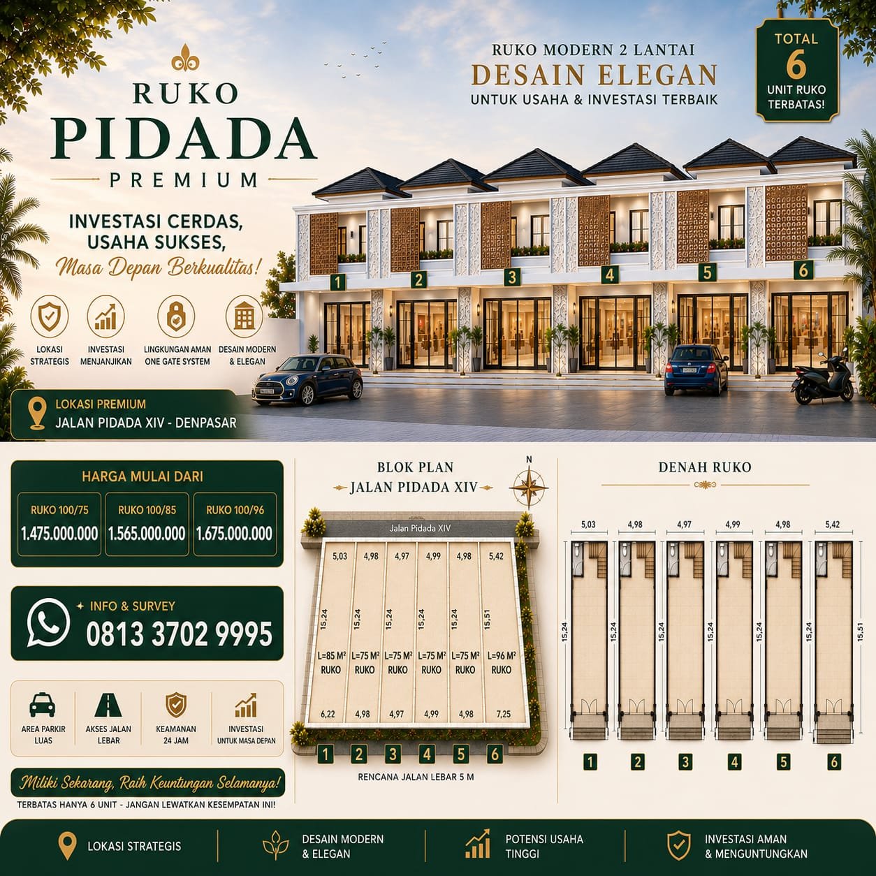 Ruko Dijual di Pidada Denpasar: Pusat Usaha Strategis 2 Lantai - foto 8