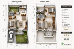Layout Rumah dijual di Pidada Ubung Denpasar Griya Trisna Florence