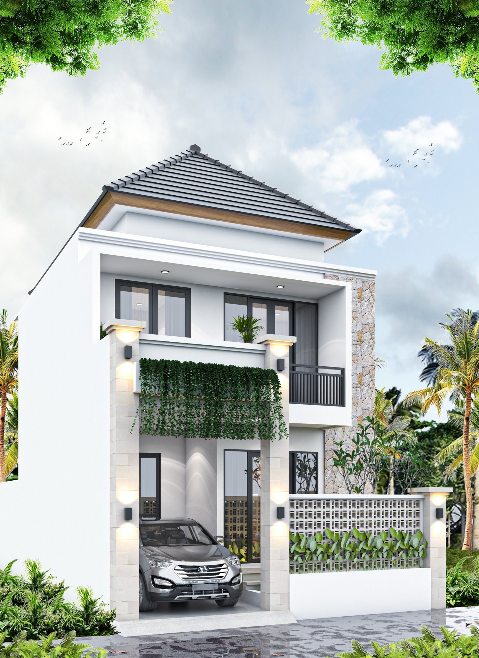 Rumah di Jual di Dalung Griya Trisna – Rumah Modern Tropical di Dalung Dekat Canggu - foto 6