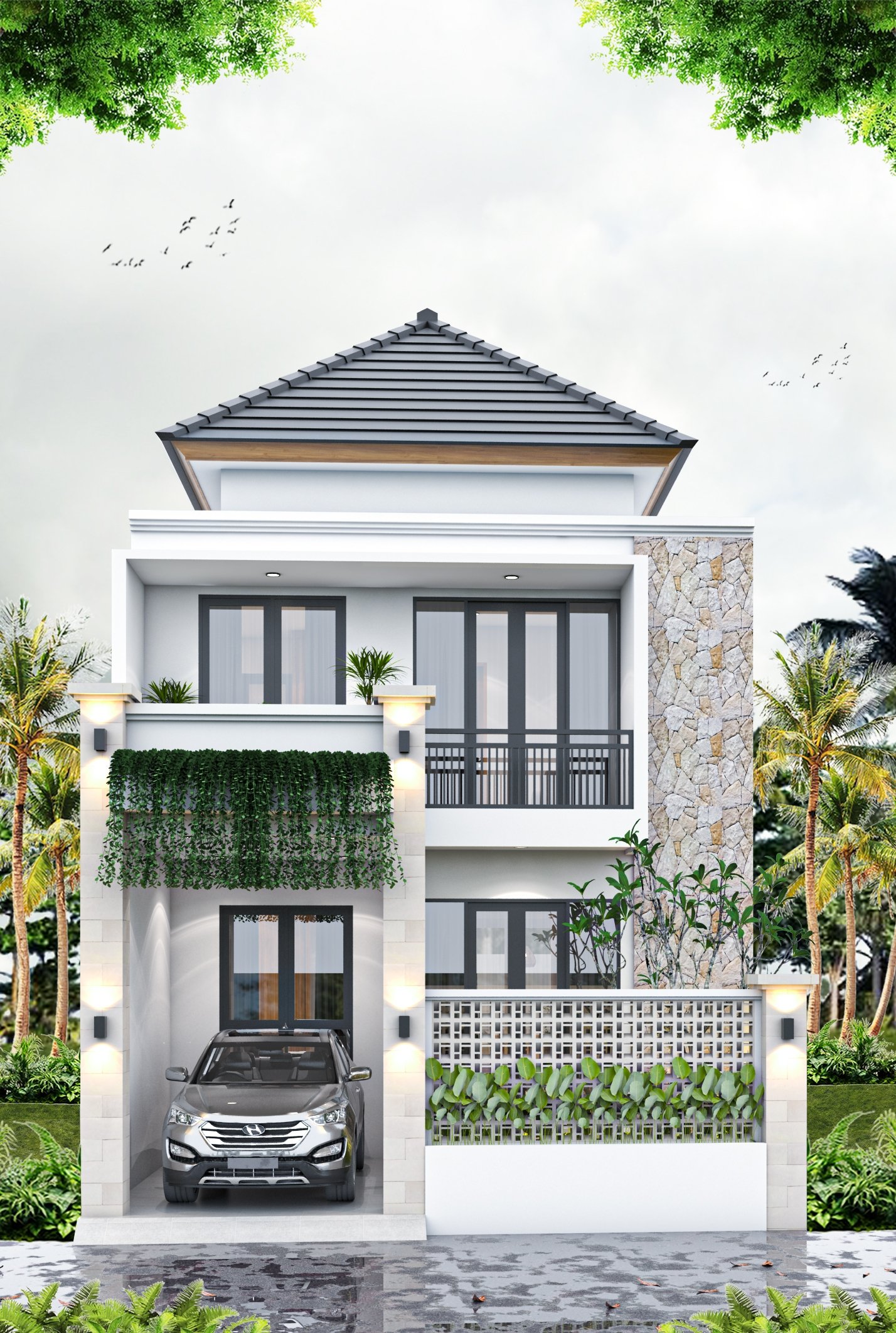 Rumah di Jual di Dalung Griya Trisna – Rumah Modern Tropical di Dalung Dekat Canggu - foto 4