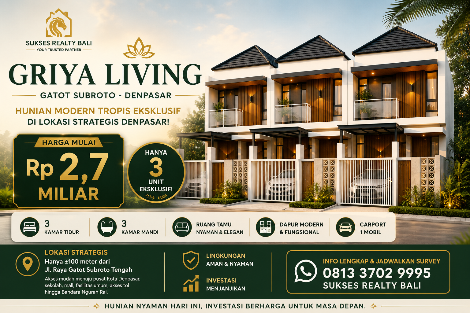 Rumah Dijual Di Gatot Subroto Denpasar – Griya Living Mulai Rp2,7 Miliar - foto 8