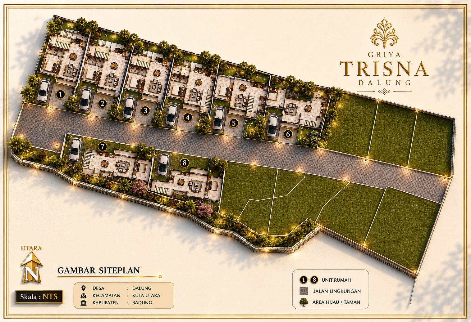 Rumah di Jual di Dalung Griya Trisna – Rumah Modern Tropical di Dalung Dekat Canggu - foto 8