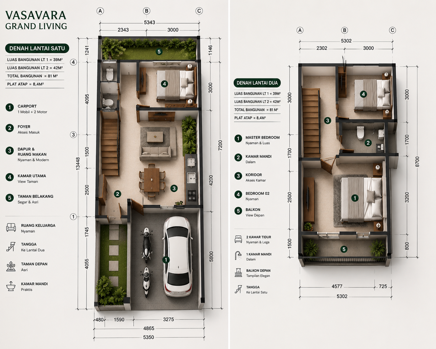 Rumah di Jual Di Denpasar Vasavara Grand Living Sedap Malam Kota Denpasar - foto 13