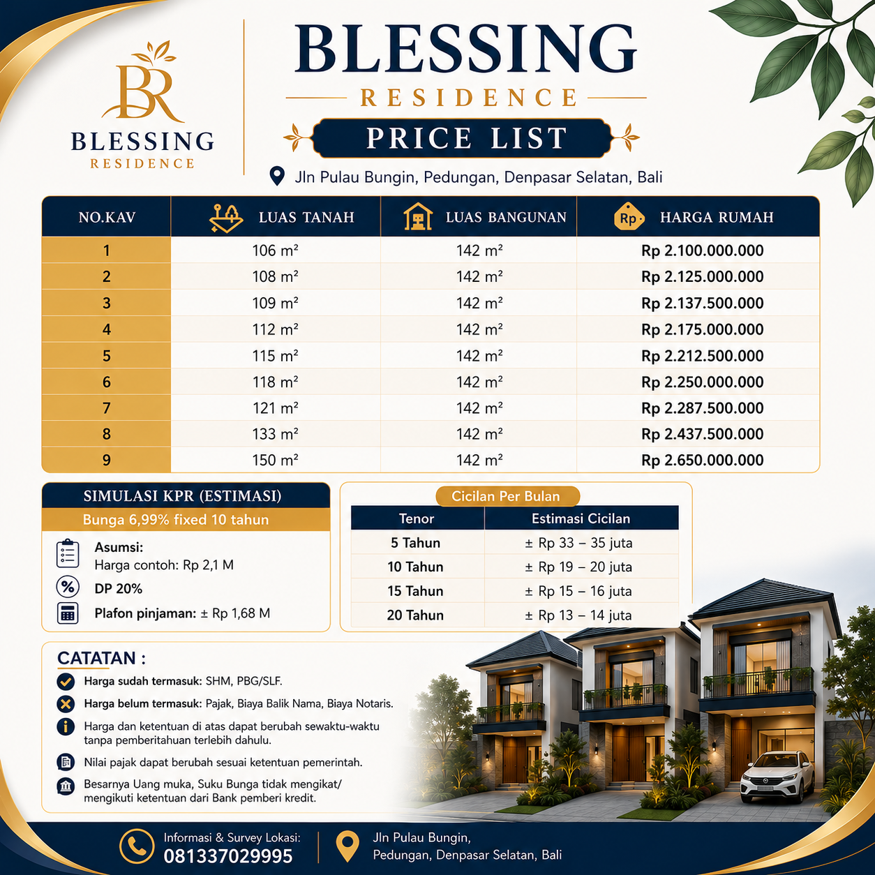 RUMAH DIJUAL DI DENPASAR BLESSING RESIDENCE Pilihan Hunian Premium Di Denpasar Selatan - foto 2