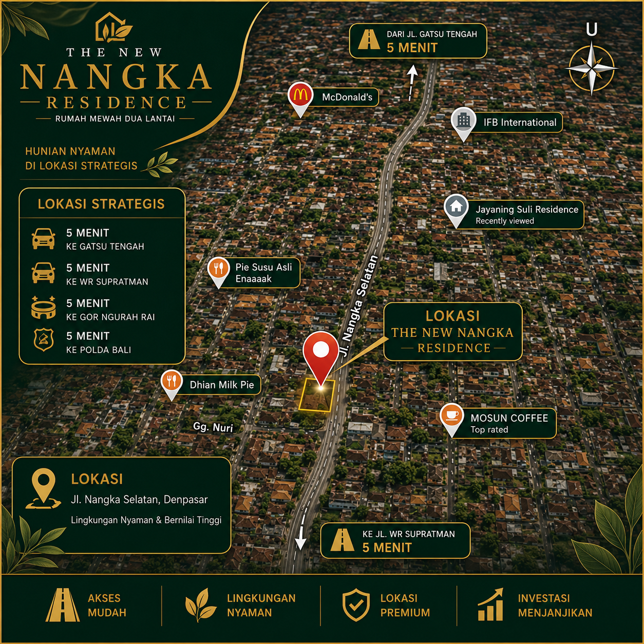 Rumah di Jual di Denpasar NEW Nangka Residence Denpasar - foto 5