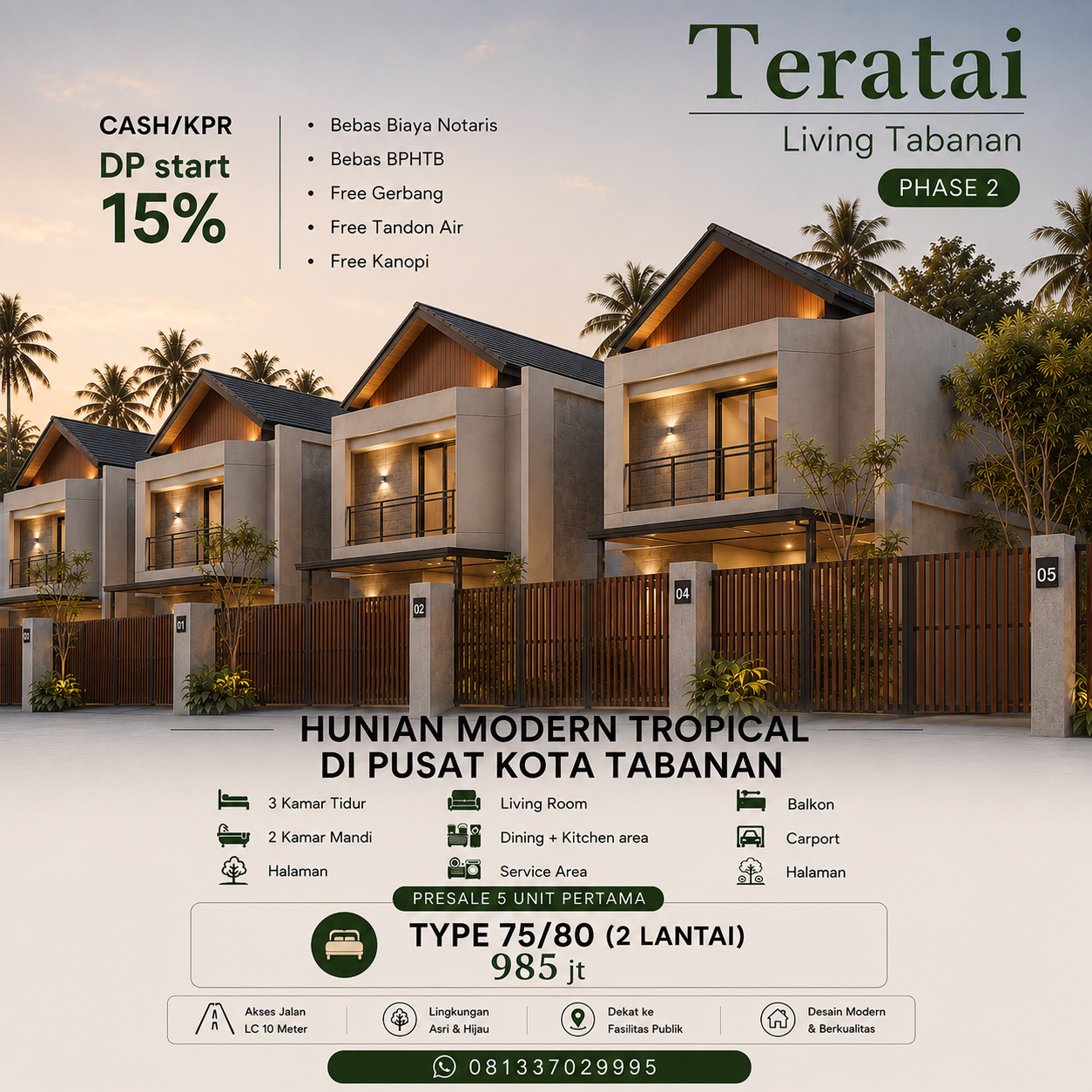Rumah Di Jual di Tabanan Teratai Living Phase 2 Kediri Tabanan - foto 9