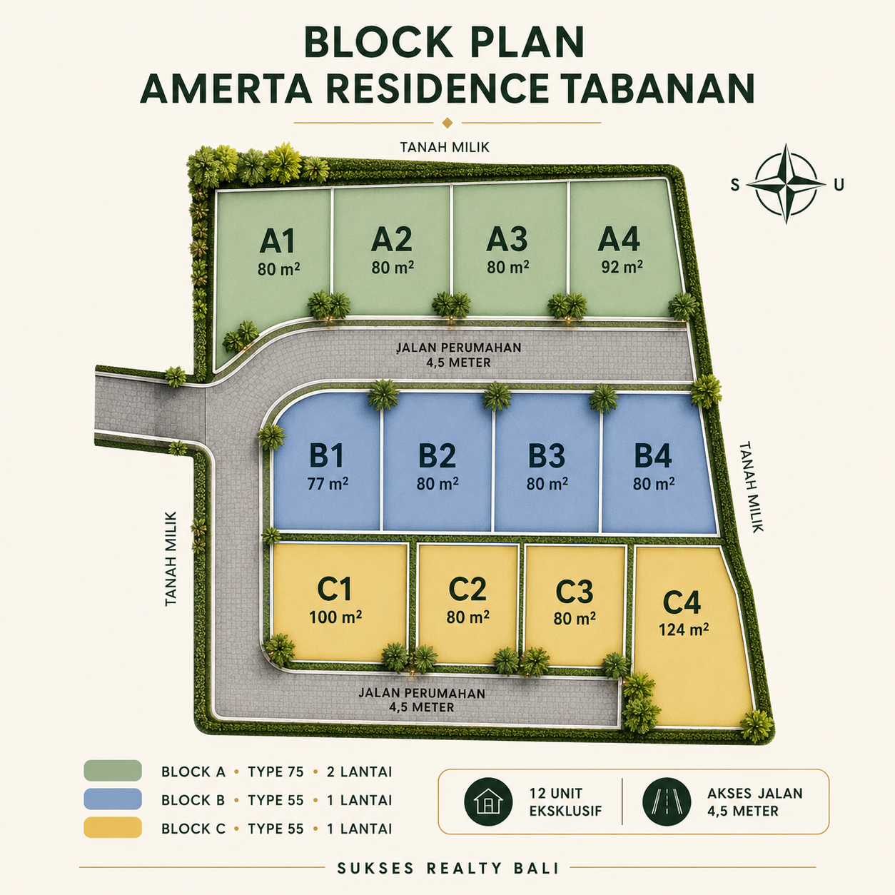 Rumah DIJUAL di Tabanan – AMERTA RESIDENCE SANGGULAN Fully Furnished - foto 4
