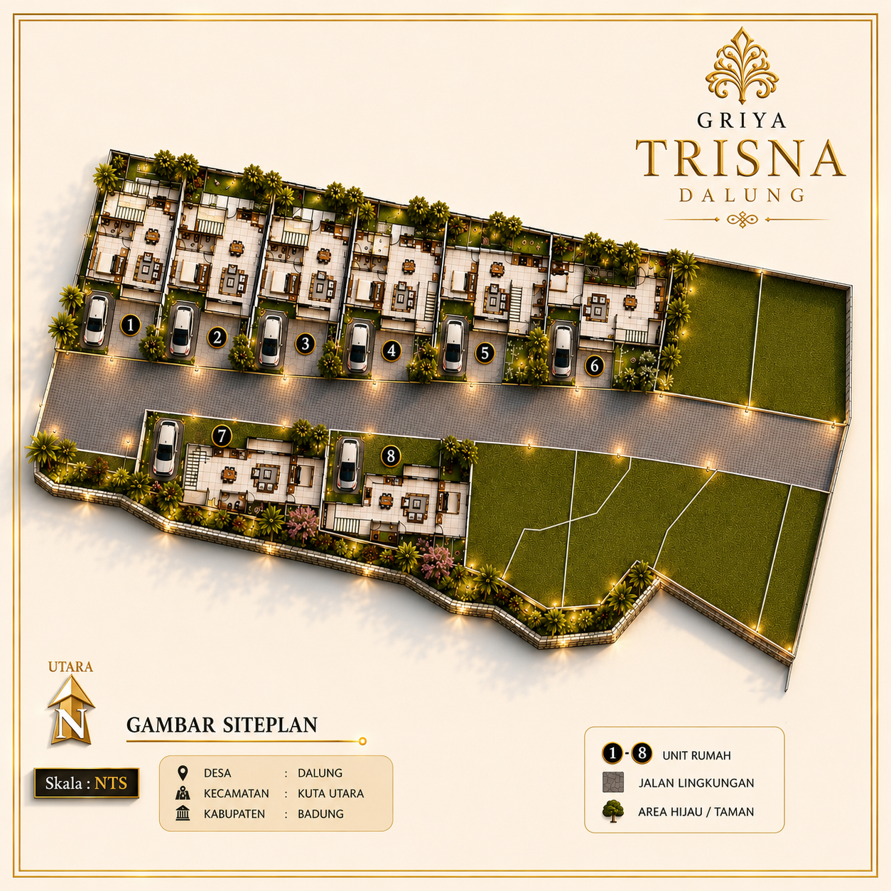Rumah di Jual di Dalung Griya Trisna – Rumah Modern Tropical di Dalung Dekat Canggu - foto 9