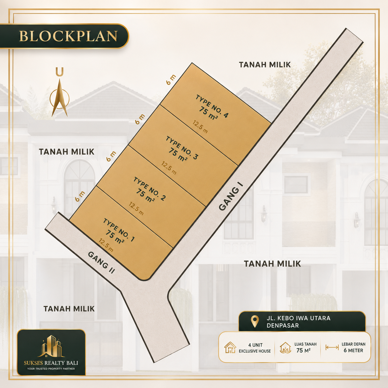Rumah Di Jual Di Denpasar Exclusive House Kebo Iwa Denpasar Utara - foto 4