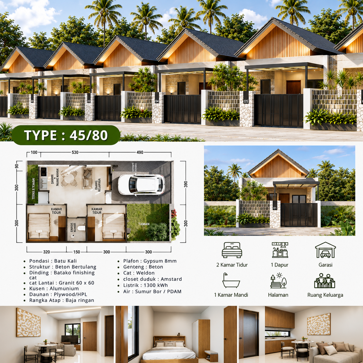 Rumah Di Jual di Tabanan Teratai Living Phase 2 Kediri Tabanan - foto 2