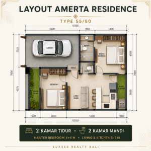 LAYOUT RUMAH DIJUAL DI TABANAN AMERTA RESIDENCE SANGGULAN