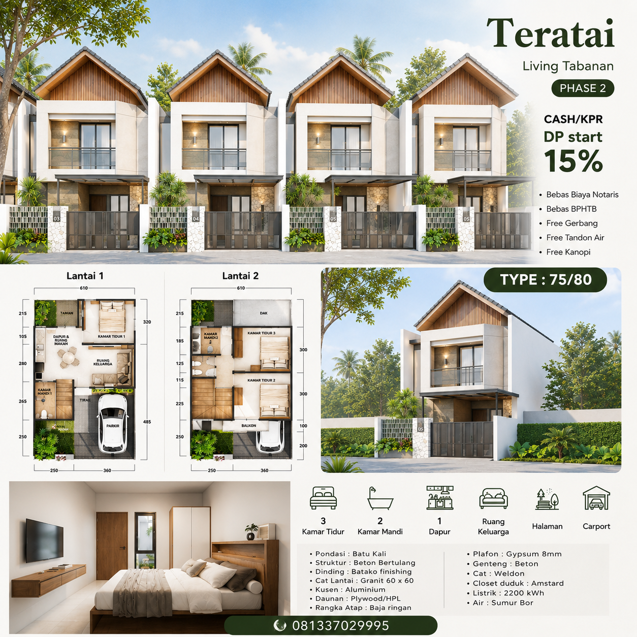 Rumah Di Jual di Tabanan Teratai Living Phase 2 Kediri Tabanan - foto 7