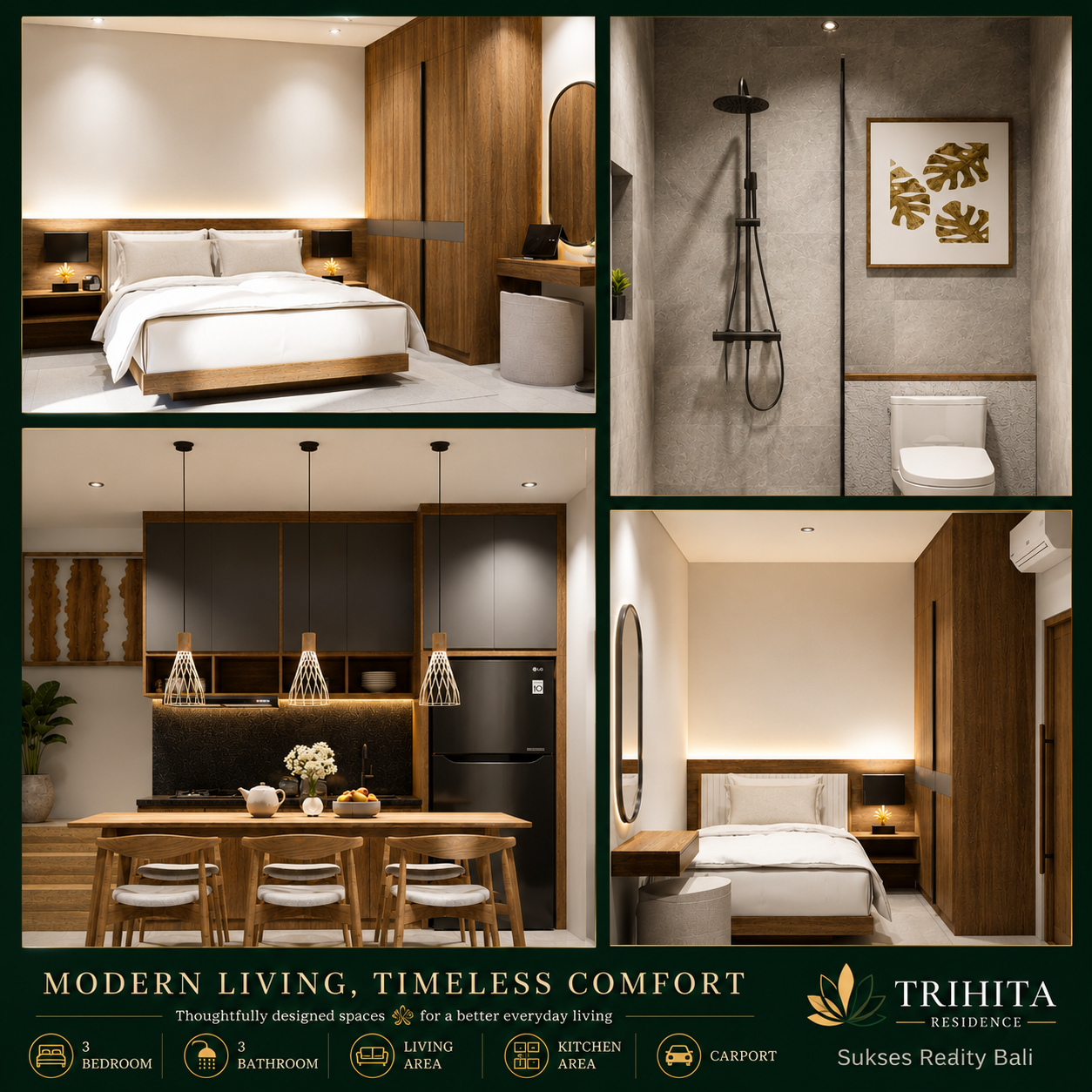 Rumah di Jual Di Denpasar Trihita Residence Mahendradata Denpasar Barat📍 - foto 6