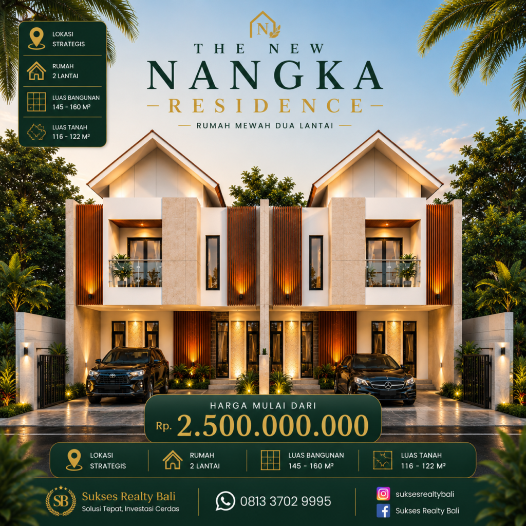 Rumah diJual di Jalan Nangka Denpasar NEW Nangka Residence