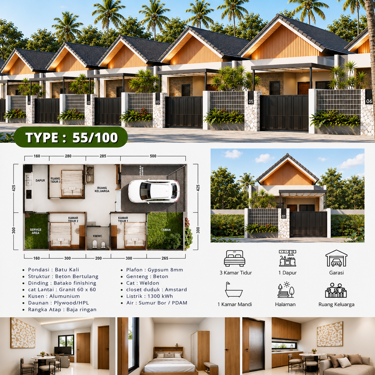Rumah Di Jual di Tabanan Teratai Living Phase 2 Kediri Tabanan - foto 3