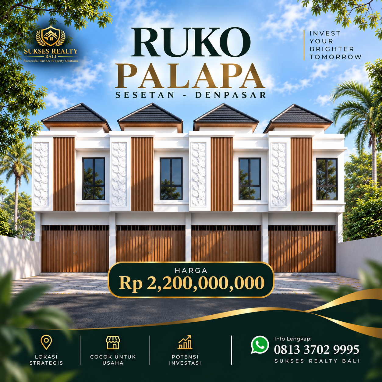 RUKO DIJUAL DI SESETAN DENPASAR – RUKO PALAPA Rp.2.2 M - foto 9