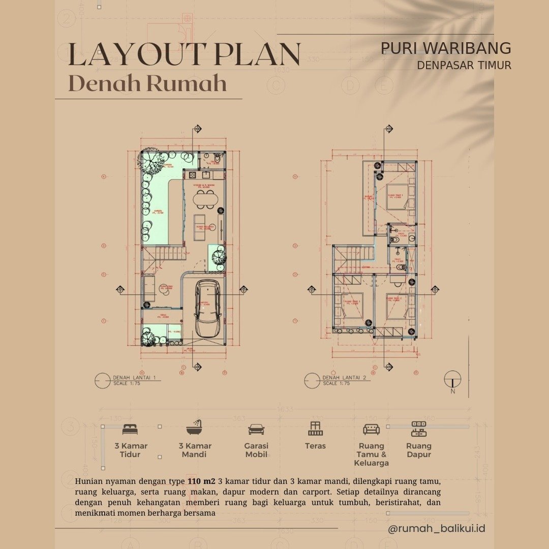 Rumah DIJUAL di Denpasar PURI WARIBANG KESIMAN DENPASAR TIMUR - foto 7